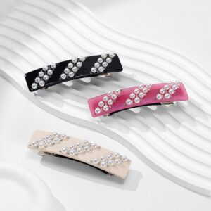 Spring clamp Original Design Acetate Hair Clip – Elegant Duckbill Spring Clip Hairpin for Women's Outings