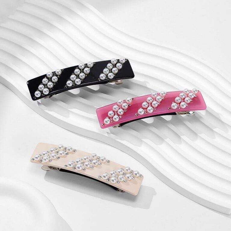 Spring clamp Original Design Acetate Hair Clip – Elegant Duckbill Spring Clip Hairpin for Women's Outings
